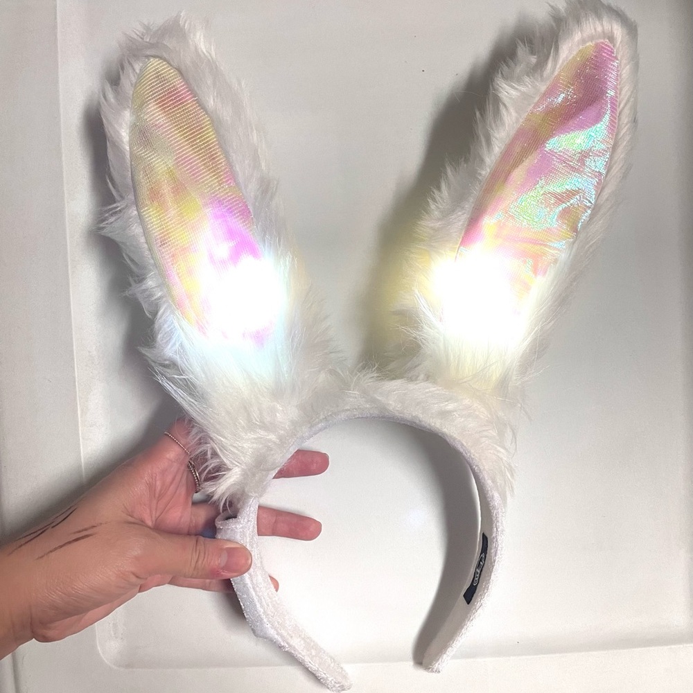 Bunny ears with lights!